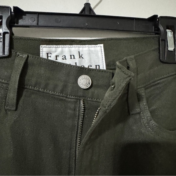Frank & Eileen Cork Straight Leg Jeans Olive Green Size 26 NWOT - Picture 5 of 7